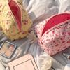 Bolsa de Cosméticos Coreana Girly de Corazón al por Mayor, Bolsa de Aseo Pequeña Fresca de Cereza, Bolsa de Cosméticos para Toalla de Viaje y Viaje de Negocios