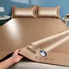 2026 Novo Tapete de Cama Jacquard Leve de Carbono Tapete Refrescante de Seda de Gelo