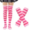 Calcetines navideños, calcetines de vestir, Halloween, accesorios de cosplay, calcetines altos, calcetines de rayas para Acción de Gracias, guantes, calcetines, traje.