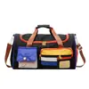 Bolsa Transversal Esportiva Fitness Transfronteiriça Grande Capacidade Viagem Portátil Bolsa de Bagagem Cor Contrastante Dopamina Bolsa para Viagem de Curta Distância para Mulheres