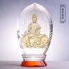 Estatuas de Buda Amitabha Manjushri Puxian Avalokiteshariya Avalokiteshariya de Esmalte Antiguo de Colores Salón de Buda en Casa