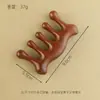 Pente de Massagem Sandalo Cinco Dedos para Cabeça e Couro Cabeludo, uma Ferramenta Mágica para Terapia Capilar, Pente de Madeira Meridianos, Pente de Costela de Dentes Largos, Pente de Cabeleireiro