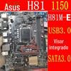 Aplicável à placa-mãe de computador desktop Asus H81M-E, soquete LGA1150, formato MATX, chipset H81