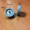 48mm Linha de Transportador de Rodas Fulai Estampagem Linha de Rodas Fulai Polia Plástica Roda de Metal Leifu