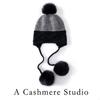 Gorro de Punto de Cachemira al por Mayor para Comercio Exterior para Mujer, Gorro Grueso de Punto Trenzado, Calentador para Orejas, Versátil y a Prueba de Frío
