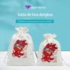 Bolsa de armazenamento de lona Bolsa com cordão para fones de ouvido Wen Play Bolsa pequena de tecido Bolsa interna Bolsa média Bolsa portátil de algodão para armazenamento