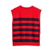 Exportación Transfronteriza Estilo Europeo y Americano Venta al por Mayor Ropa para Mujer Aliexpress Nuevo Top Chaleco de Punto Decorado con Botones Laterales Z