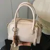 Bolso Pequeño Popular Estilo Coreano para Mujer 2025 Nueva Moda Bolso de Hombro Único Cruzado Bolso Bandolera Retro Nicho Bolso de Mano Tipo Bowling Tendencia