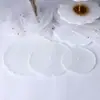 Molde de silicone para bandeja de mesa em forma de onda de resina cristalina DIY, moldes redondos de flor e fruta de três camadas, grandes, médios e pequenos