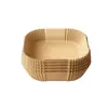 Papel para Freidora de Aire en Stock Transfronterizo, Bandeja Especial de Papel Absorbente de Aceite, Papel Rectangular y Redondo Antiadherente a Prueba de Aceite para Hornear y Asar, Dropshipping