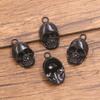 4 Cores 20*11mm Pingente de Caveira Vintage Amuleto de Halloween DIY Acessórios de Joalheria de Liga