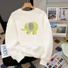 Sudadera Huamian Negra de Cuello Redondo para Mujer, Nuevo Estilo Otoño e Invierno 2026, Top Holgado de Talla Grande con Mangas Largas, Chaqueta de Forro Polar de Invierno