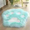 Alfombra de Felpa con Forma de Pata de Oso de Lana Sintética Alfombra de Mesita de Noche para Habitación Infantil Alfombrilla Decorativa de Felpa Alfombrilla de Piso con Forma de Pata de Gato Popular en Internet