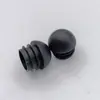 28*2mmPE preto plug de ponta de tubo redondo esférico ponta de guerra plug hemisférico tampão entupido saída de fábrica