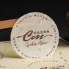 [Transfronteiriço] Adesivos Autoadesivos Personalizados com Papel Texturizado Dourado Adesivos de Vedação Impressos em Latas de Chá Embalagem com Logo Marcas Registradas