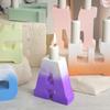 Yu Meiren diy letra mayúscula inglesa Herramienta de pulido de candelabro Portavelas de aromaterapia Decoración de yeso Molde de silicona Venta al por mayor