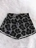 Shorts de Mujer de Cintura Alta Ropa de Mujer de Comercio Exterior Transfronterizo Europeo y Americano Estación Independiente Amazon Estampado Digital Elástico Shorts de Venta Caliente
