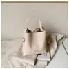 Bolsa de ombro única para o dia a dia, capacidade grande, sensação relaxada, alta aparência, estilo preguiçoso, tendência da moda, bolsa tipo balde nicho