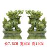 Jade Natural Kirin Par de Jade Sala de Estar Acessórios para Casa Mascote Jade Escultura Artesanato Ornamentos