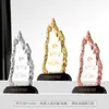 Trophy de Metal Cristalino de Alta Gama Creativo Hecho a Medida para la Reunión Anual de la Empresa para Honrar a Empleados Destacados como Regalo Conmemorativo