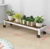 Estante de flores prateleira de armazenamento varanda móvel com rodas madeira maciça casa sala de estar suporte de flores suculentas suporte de chão suporte de flores endro verde