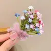 Presilhas de Cabelo Série Oceano com Flores Preservadas, Estrelas-do-Mar, Conchas e Frutas para Viagens à Beira-Mar e Fotos de Férias