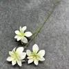 Flor artificial branca rosa hortênsia peônia adereços de casamento seda flor decoração salão estrada chumbo falso flor arranjo de casamento