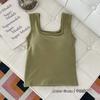 Chica caliente deseo puro Camiseta interior Mujer ropa interior invierno 2023 nuevo básico cepillado cálido con almohadilla en el pecho prenda exterior top corto
