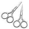 Tijeras de belleza de acero inoxidable al por mayor de fábrica, tijeras para vello nasal, tijeras para vello nasal y ceja.