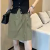 Falda-pantalón de secado rápido estilo americano para mujer, diseño fino de verano, moderna media falda-pantalón, shorts deportivos casuales holgados