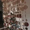 Cortina de Contas com Glitter Flash Espelhado Prata 5+3 Decoração de Porta Celebração de Casamento Fundo Interno/Externo Quarto de Casamento Decoração Festiva