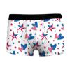 Série Independente Americana Transfronteiriça Estilo Japonês Roupa Íntima Masculina Estampada Digitalmente em 3D Boxer de Cintura Média Alta Elasticidade Seda de Leite
