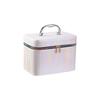 Estuche Cosmético Profesional para Maquillaje de Gran Capacidad Estuche Portátil para Almacenamiento de Cosméticos PU Mini Bolsa Cosmética Portátil