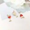1 Peça de Acessório de Joia Esmaltado Vermelho, Peixe Marinho Animal Esmaltado DIY Pingente de Colar Pulseira Acessório de Joia Atacado