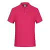Camisa Polo de Manga Corta con Cuello de Algodón Peinado Camisa Publicitaria Camiseta Ropa para Grupo Ropa de Cultura Corporativa Bordada Logo Impreso Personalizado