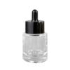 En stock 30ml Esencia Embotellado de Vidrio Cosmético Empaque Portátil Material Transparente Grueso Fondo Grueso Botella Gotero
