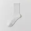 Meias de Algodão com Base de Toalha Espessa Zhuji, Meias Esportivas Masculinas, Meias de Cano Médio 100% Algodão, Absorventes de Suor e Resistentes a Odores para Corrida Atacado