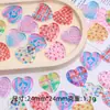 Botones de Dibujos Animados Ice-Through Creativos Hechos a Mano Joyería DIY Pegamento de Crema Resina Accesorios Pequeños Hebilla de Zapato con Agujero Paquete de Materiales