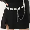 Venta Directa de Fábrica de Cadenas de Cintura Metálicas de Alta Gama Estilo Bohemio, Diseños Versátiles Retro Tallados para Combinar con Vestidos y Jeans
