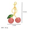 Chaveiro Popular Transfronteiriço de Cereja Acessório DIY, Pingente de Cereja Multicor Realista, Decoração de Bolsa Fashion