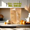 Bolsa Yin-Yang Ventana Semi-Transparente Bolsa Sellada de Papel Kraft Bolsa de Empaque para Alimentos de Frutas Deshidratadas Bolsa Auto-Sellante de Papel Kraft