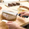 Espátula curva para pastel directo de fábrica cuchillo para mantequilla espátula curva de acero inoxidable cuchillo kiss utensilio para hornear