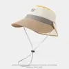 Sombrero Versátil para Niños, Tela de Secado Rápido, Estilo Delgado, Sombrero de Pescador de Ala Ancha, Bloques de Color, Sombrero de Cubo Desmontable, Sombrero de Malla Protector Solar para Verano 2026