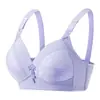 Sutiã de Renda Plus Size, Extra Grande, para Mulheres de Meia-Idade e Idosas, Sem Fio, Estilo Fino, Fecho de Quatro Colunas, Suporte Lateral para os Seios, Respirável