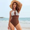 Traje de baño 2026 Comercio exterior transfronterizo Traje de baño Elementos populares Traje de baño de una pieza con malla extendida