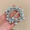 Anillo para el cabello tejido con perlas de estilo coreano, cuerda para el cabello hecha a mano con cuentas, hermosa pulsera para niña, lazo para el cabello, accesorio para el cabello de doble uso