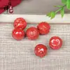 Mineral crudo cinabrio doce signos del zodíaco arena del Emperador 14 mm zodíaco chino tejido accesorios de joyería DIY pulsera para hombre y mujer
