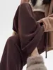 Calça de Maternidade Primavera Verão Estilo Fino 2026 Novo Estilo Gravidez Sem Aperto na Barriga Calça de Pernas Largas Roupa de Maternidade de Verão Estilo Preguiçoso