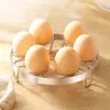 Estante redondo de tres patas grueso y reforzado de acero inoxidable para cocinar al vapor, estante para cocinar huevos al vapor, soporte para olla vaporera doméstica, soporte para olla de vapor para pan