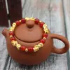 Pulsera de oro de arena de Vietnam imitación pixiu para hombre, pulsera de cuentas con proverbios de seis palabras, productos de bienestar en vivo, una generación de cabello